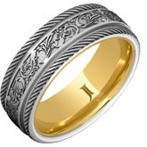 Serinium® Hidden GoldTM Latigo Pattern Ring
